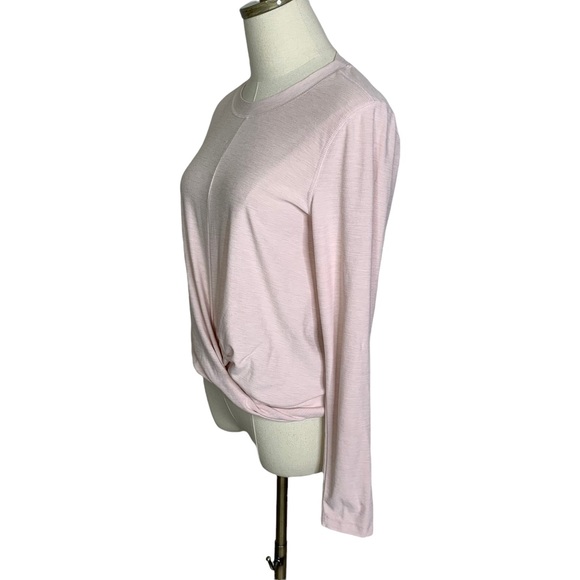Old Navy pale pink long sleeve waist tie knit top M 3167 - Picture 4 of 8